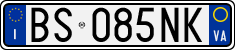 License plate of Italy, Cars (1994 year series)