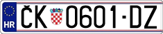 License plate of Croatia, Regular plates