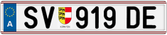 License plate of Austria, Regular plates