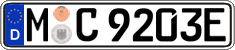 German license plate, Electric vehicles