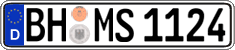 German license plate, Regular plates