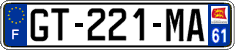 French license plate, SIV (ordinary)