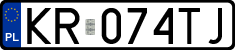License plates of Poland, Regular car plates
