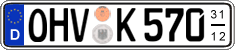German license plate, Seasonal plates