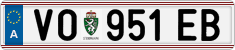 License plate of Austria, Regular plates