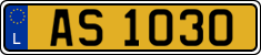 License plate of Luxembourg, 2003 year system