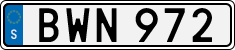 License plate of Sweden, Regular plates