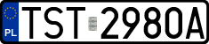 License plates of Poland, Regular car plates