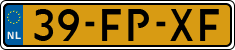 License plate of the Netherlands, Cars