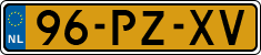 License plate of the Netherlands, Cars