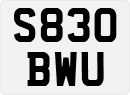 License plate of the United Kingdom, 1983 year system