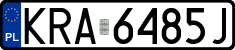 License plates of Poland, Regular car plates