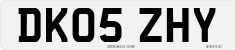 License plate of the United Kingdom, 2001 year system