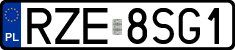 License plates of Poland, Regular car plates
