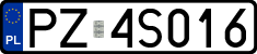 License plates of Poland, Regular car plates
