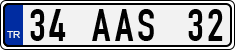 License plate of Turkey, Regular plates