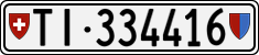 License plate of Switzerland, Cars