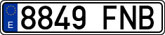 License plates of Spain, Ordinary (2000)