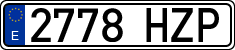 License plates of Spain, Ordinary (2000)
