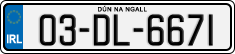License plate of Ireland, Regular plates