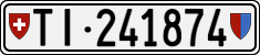 License plate of Switzerland, Cars