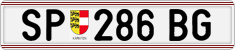 License plate of Austria, Regular plates