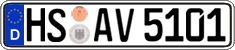 German license plate, Regular plates