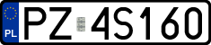 License plates of Poland, Regular car plates