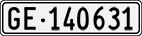 License plate of Switzerland, Cars
