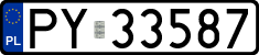 License plates of Poland, Regular car plates