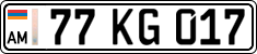 License plate of Armenia, Private owners