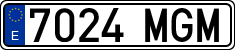 License plates of Spain, Ordinary (2000)