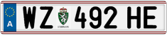 License plate of Austria, Regular plates