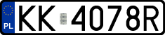 License plates of Poland, Regular car plates