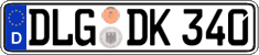 German license plate, Regular plates