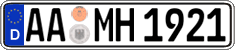 German license plate, Regular plates