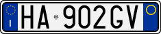 License plate of Italy, Cars (1994 year series)