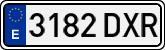 License plates of Spain, Ordinary (2000)