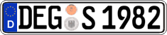 German license plate, Regular plates