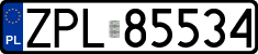 License plates of Poland, Regular car plates
