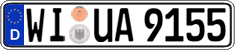 German license plate, Regular plates