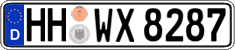 German license plate, Regular plates