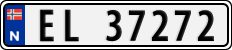 License plate of Norway, Cars