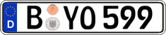 German license plate, Regular plates