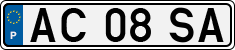 License plate of Portugal, Regular plates