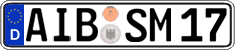 German license plate, Regular plates