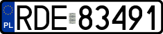 License plates of Poland, Regular car plates