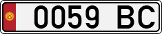 License plate of Kyrgyzstan, Organizations (1994)