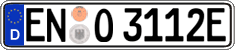 German license plate, Electric vehicles