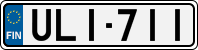 License plate of Finland, Cars